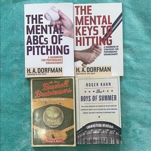 Set of Baseball Books by H.A. Dorfman and Roger Kahn